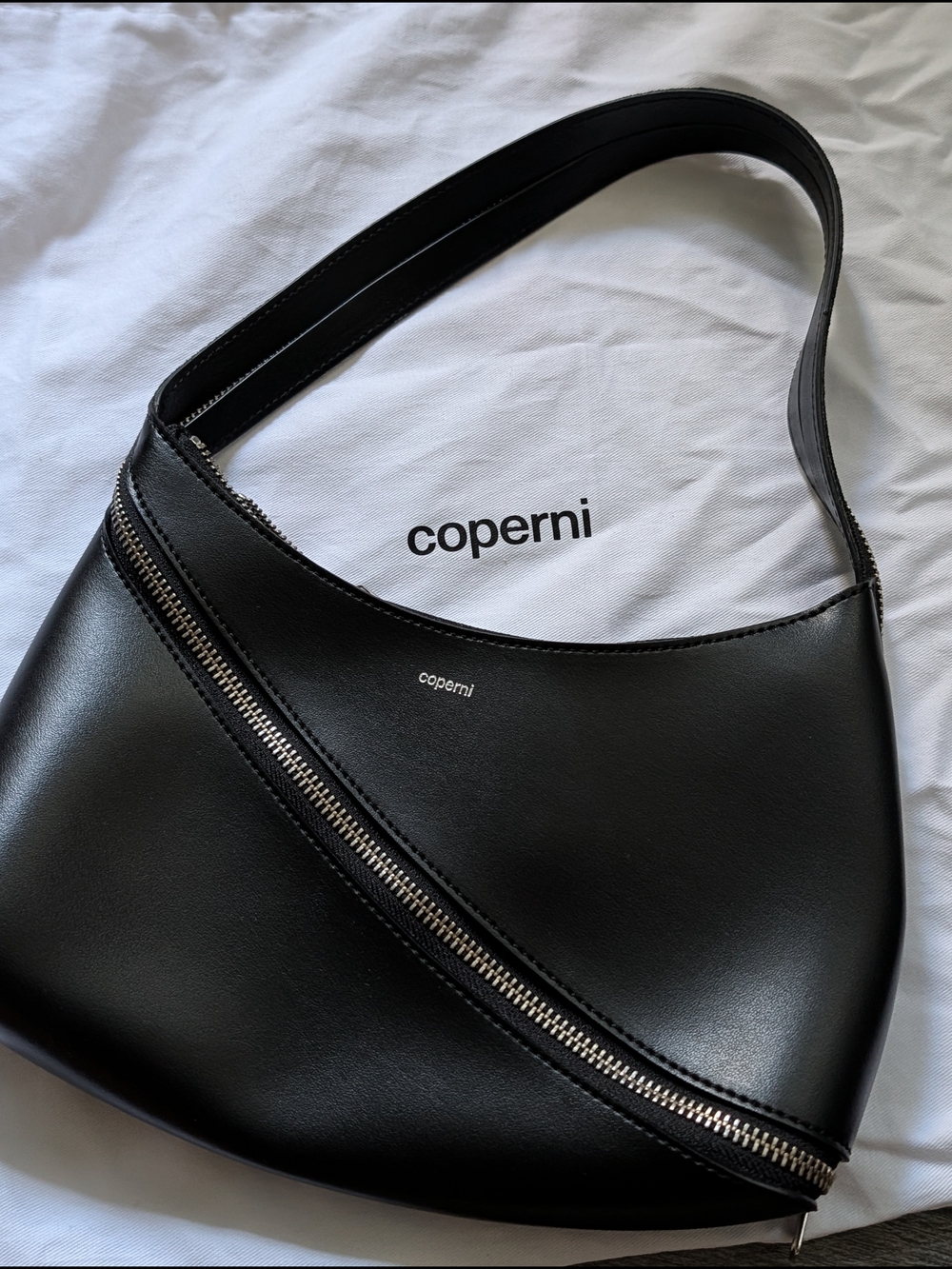 Coperni Black Leather Shoulder Bag